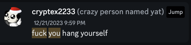 Screenshot of toxic Alvin